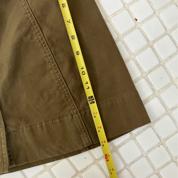 Madewell Olive Color Snap Front A-Line Mini Skirt size 0 - Picture 5 of 5